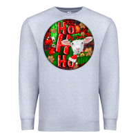 Heather Grey ho ho ho merino wool baby sheep Premium Sweatshirt - LillyAllenDesigns