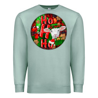 Seafoam ho ho ho merino wool baby sheep Premium Sweatshirt - LillyAllenDesigns
