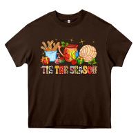Chocolate Brown 'tis the season Heavy Core Tee - MaliasSmallBusiness