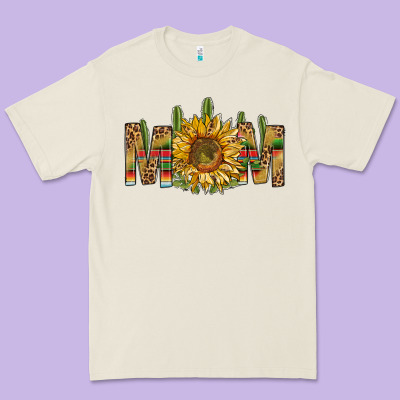 Western Mom With Sunflower Premium Tee Designed By Bundleandbundleshop
