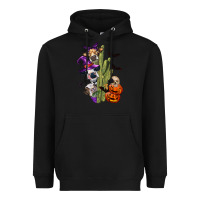 Black halloween cows Heavyweight Hoodie - LillyAllenDesigns