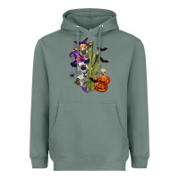 Sage halloween cows Heavyweight Hoodie - LillyAllenDesigns