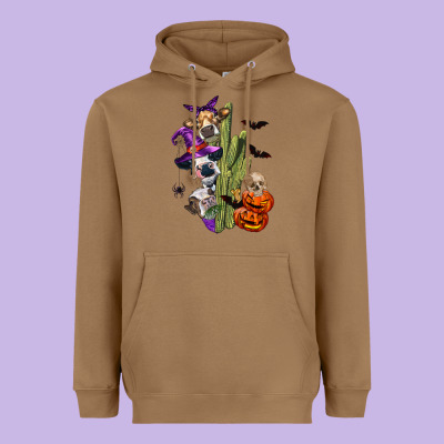 Halloween Cows Heavyweight Hoodie Designed By Lillyallendesigns
