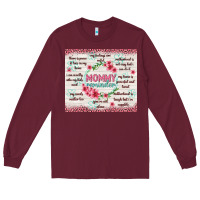 Burgundy mommy reminder Long Sleeve Tee - TumblerDesignByShophia