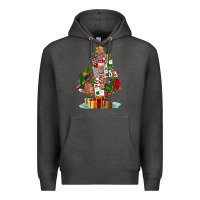 Charcoal Heather nurse christmas tree Premium Hoodie - FaDigitalArtStudio