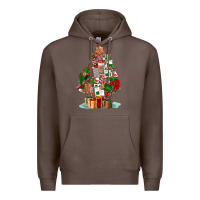 Coffee nurse christmas tree Premium Hoodie - FaDigitalArtStudio