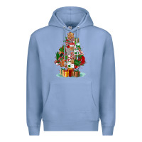 Colony Blue nurse christmas tree Premium Hoodie - FaDigitalArtStudio