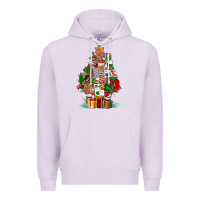 Lilac nurse christmas tree Premium Hoodie - FaDigitalArtStudio