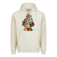 Oatmeal Heather nurse christmas tree Premium Hoodie - FaDigitalArtStudio