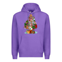 Purple nurse christmas tree Premium Hoodie - FaDigitalArtStudio