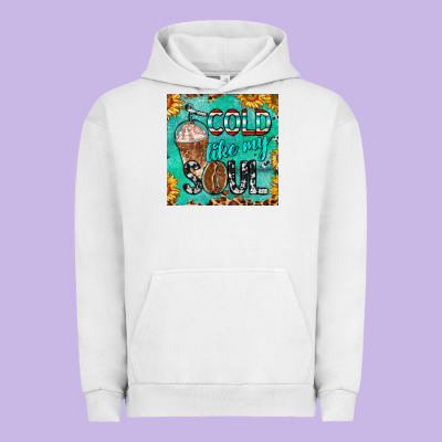 Cold Like My Soul  Mug Coaster Urban Hoodie Designed By Barkaloodesign