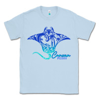 Dusty Blue Cancun Sea Stingray Mexico Matching Family Vacatio Classic Tee - tuanDangUi