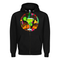Black hispanic heritage month round earrings 2 Zipper Hoodie - BundleAndBundleShop