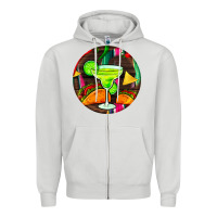 Dove Grey hispanic heritage month round earrings 2 Zipper Hoodie - BundleAndBundleShop