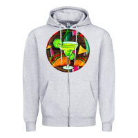 Heather Grey hispanic heritage month round earrings 2 Zipper Hoodie - BundleAndBundleShop
