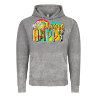Cloud Rock Choose happy Vintage Hoodie - NancyCooperArtShop