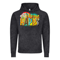 Vintage Black Choose happy Vintage Hoodie - NancyCooperArtShop