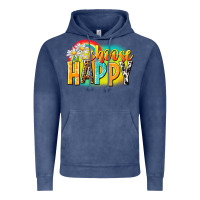 Vintage Denim Choose happy Vintage Hoodie - NancyCooperArtShop