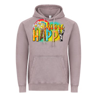 Vintage Zinc Choose happy Vintage Hoodie - NancyCooperArtShop