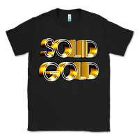 Black solid gold 1980s tv show pop music Classic Tee - tuanDangUi