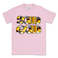Bubblegum Pink solid gold 1980s tv show pop music Classic Tee - tuanDangUi