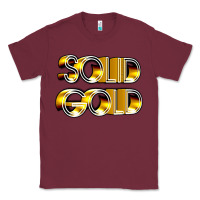 Burgundy solid gold 1980s tv show pop music Classic Tee - tuanDangUi