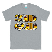 Heather Grey solid gold 1980s tv show pop music Classic Tee - tuanDangUi
