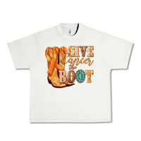 Pistachio Give Cancer the boot Kidney Cancer orange ribbon Urban Heavy Tee - NancyCooperArtShop