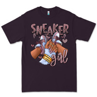 Plum sky j mauve sneaker girl afro woman Premium Tee - RanaPortraitStore