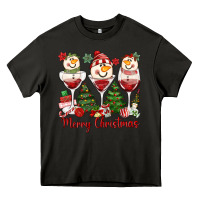 Asphalt merry christmas wine and cocktails Heavy Core Tee - MaliasSmallBusiness