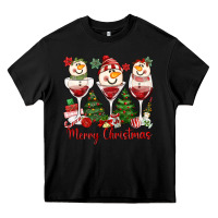 Merry Christmas Wine And Cocktails Heavy Core Tee | Teevron