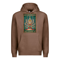 Chestnut my chakras are aligned af vintage yoga meditation Premium Hoodie - tuanDangUi
