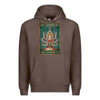 Coffee my chakras are aligned af vintage yoga meditation Premium Hoodie - tuanDangUi