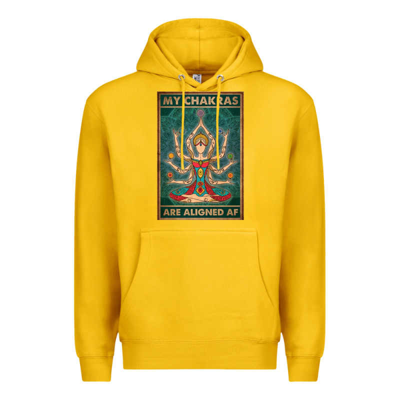 My Chakras Are Aligned Af Vintage Yoga Meditation Premium Hoodie by tuanDangUi | Teevron