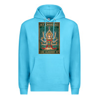 Ocean Blue my chakras are aligned af vintage yoga meditation Premium Hoodie - tuanDangUi