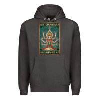 Smoke my chakras are aligned af vintage yoga meditation Premium Hoodie - tuanDangUi