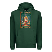 Sports Green my chakras are aligned af vintage yoga meditation Premium Hoodie - tuanDangUi