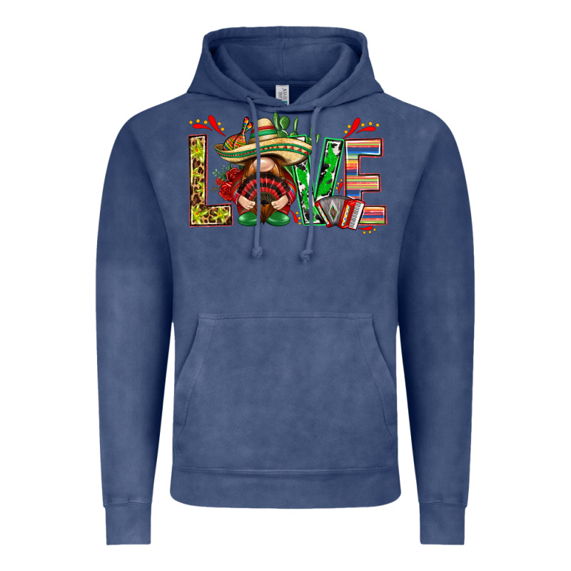 Mexico Love With Gnome Vintage Hoodie by NancyCooperArtShop | Teevron