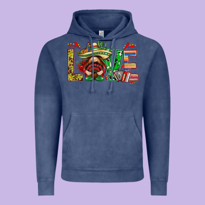 Mexico Love With Gnome Vintage Hoodie Designed By Nancycooperartshop
