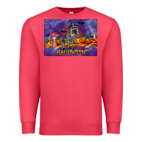 Cardinal Happy Halloween Raccoon Premium Sweatshirt - LillyAllenDesigns