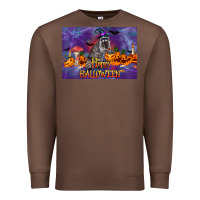 Chestnut Happy Halloween Raccoon Premium Sweatshirt - LillyAllenDesigns