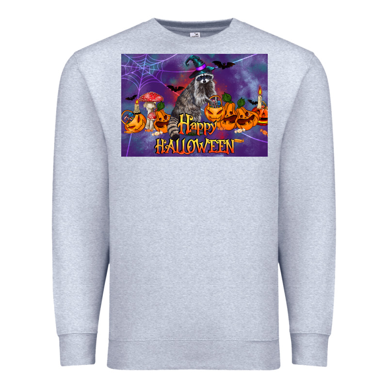 Happy Halloween Raccoon Premium Sweatshirt by LillyAllenDesigns | Teevron