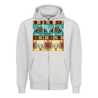 Dove Grey native american aztec seamless pattern 3 Zipper Hoodie - BundleAndBundleShop