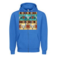 True Royal native american aztec seamless pattern 3 Zipper Hoodie - BundleAndBundleShop