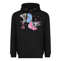 Black Koalas With Tutu Heavyweight Hoodie - LillyAllenDesigns