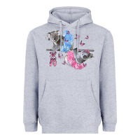 Heather Grey Koalas With Tutu Heavyweight Hoodie - LillyAllenDesigns