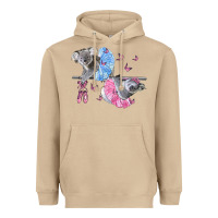 Mushroom Koalas With Tutu Heavyweight Hoodie - LillyAllenDesigns