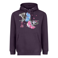 Plum Koalas With Tutu Heavyweight Hoodie - LillyAllenDesigns