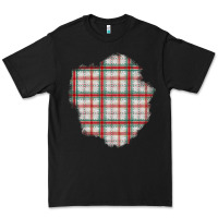 Black Christmas Tartan Patch Premium Tee - BundleAndBundleShop