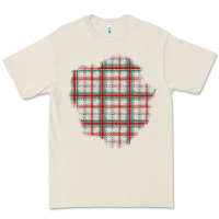 Bone Christmas Tartan Patch Premium Tee - BundleAndBundleShop
